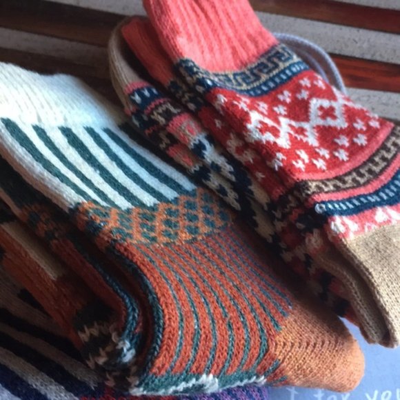 NEW happy feet Wool Crew Socks set [4] - Picture 4 of 8